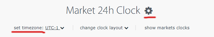 Set time zone in Market24hclock